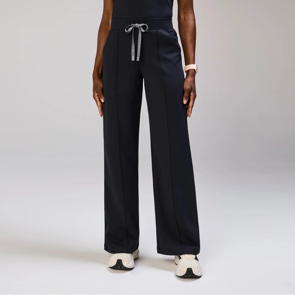 Figs Pants - NWT Figs High Waisted Salina FORMx Wide Leg Scrub Pants™ Navy